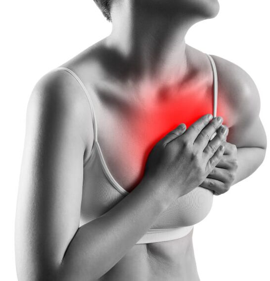 Symptoms of thorakal osteocondrosis